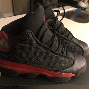 Jordan Retro 13 black and red in the box